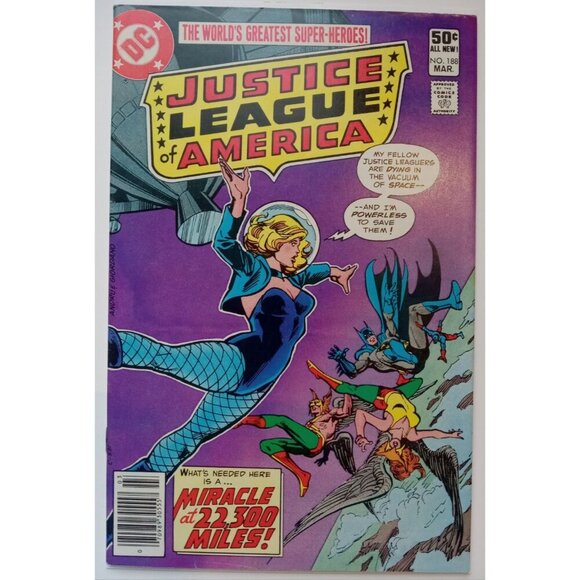 Justice League of America #188 (1960) Gerry Conway Comic Book Bagged/Boarded - Picture 2 of 3